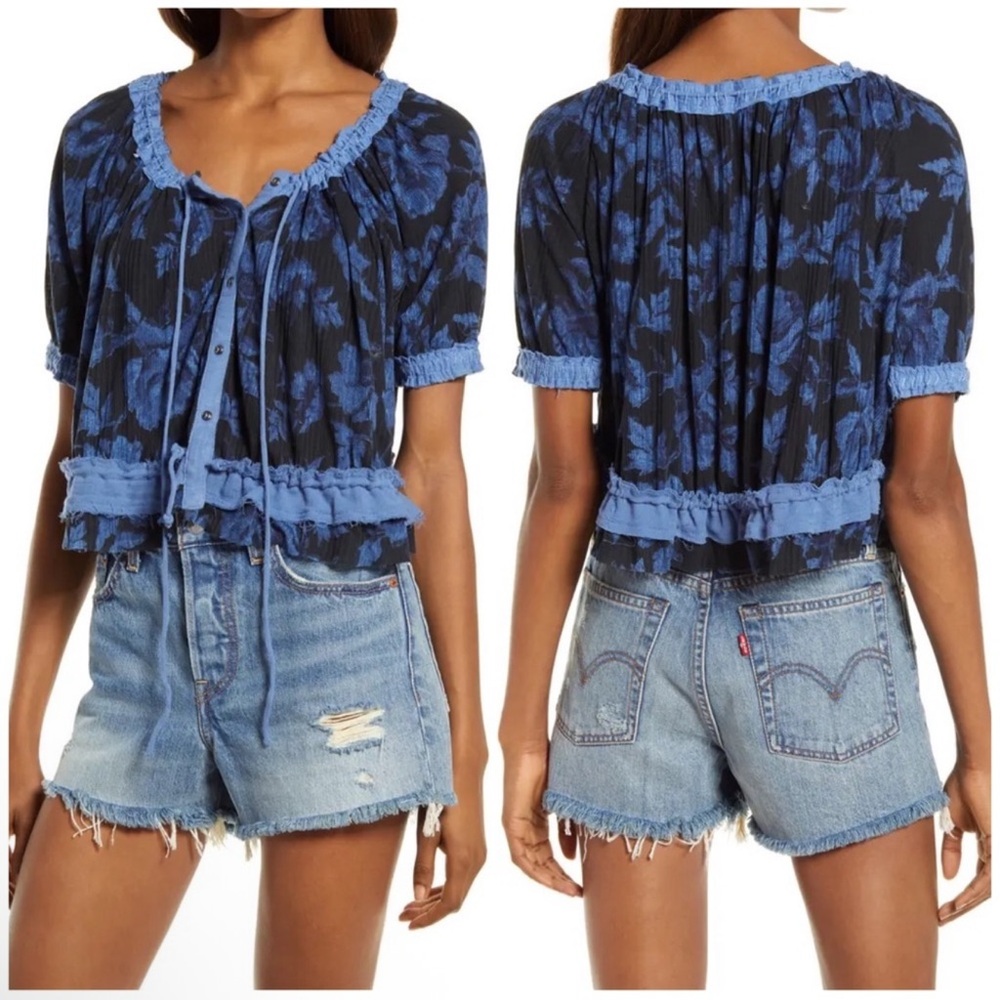 Free People Perfect Day Gathered Top